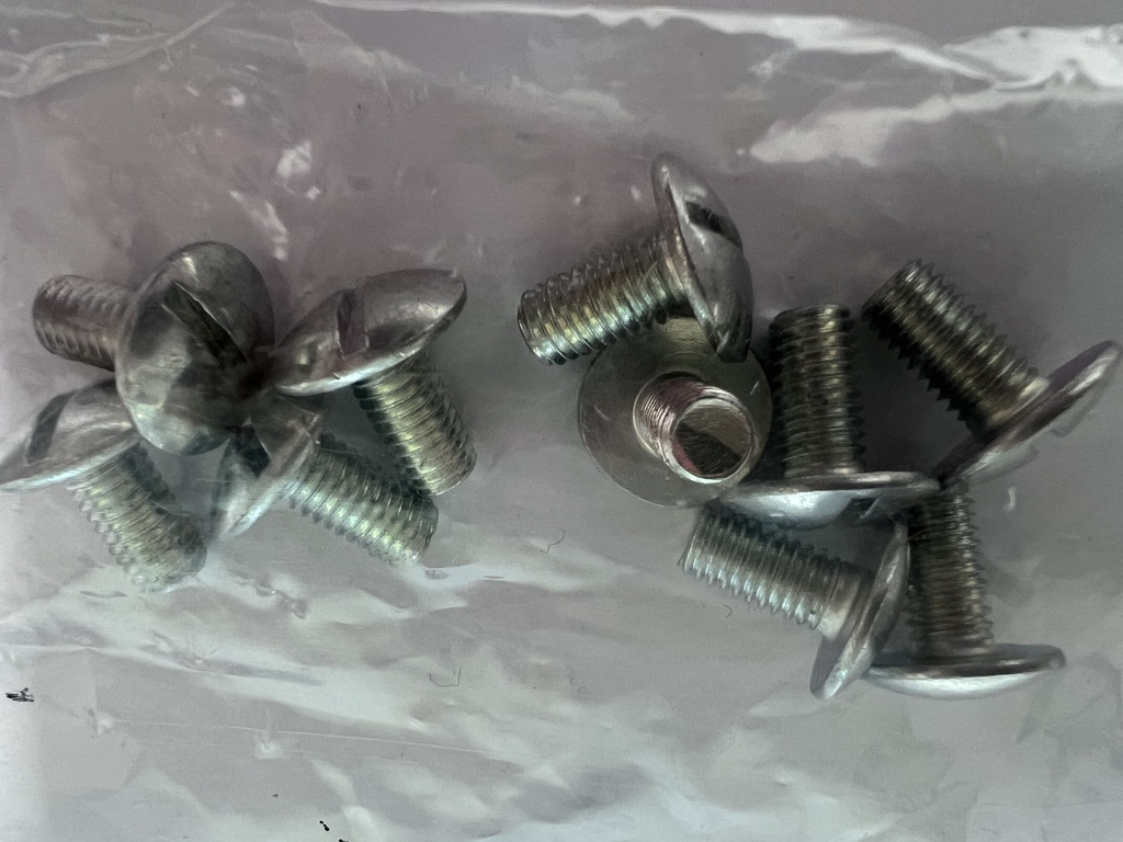 [B1260575] Boulon tête plate 10 pièces
