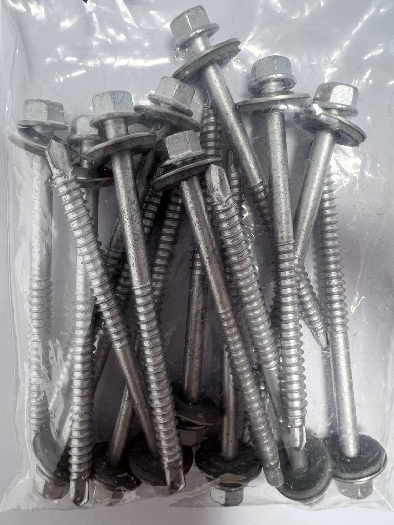 Vis tôle en inox 5,5 x 80mm 15 pièces