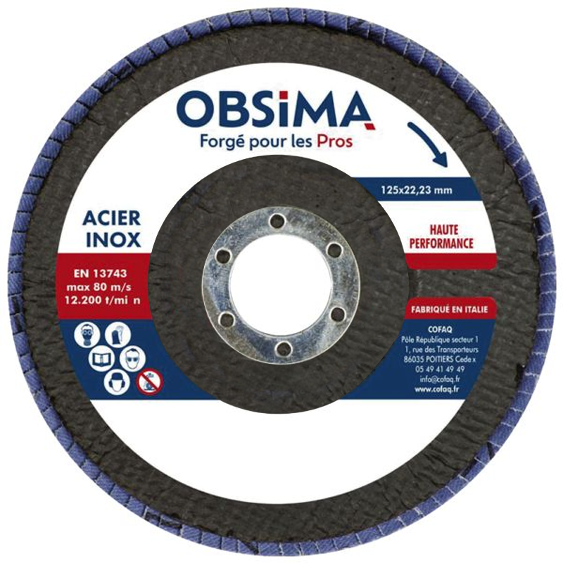 [B1260631] Disque à lamelle 125 x 22,3mm