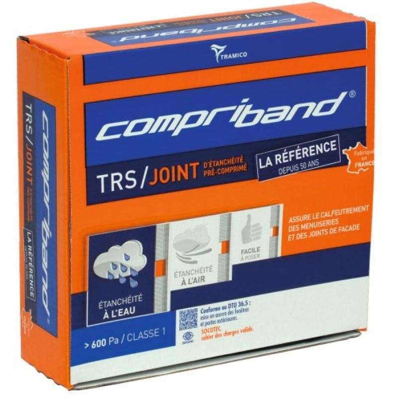 [B1261100] Joint mousse pré comprimé pour fenêtre et porte 5 x 10m